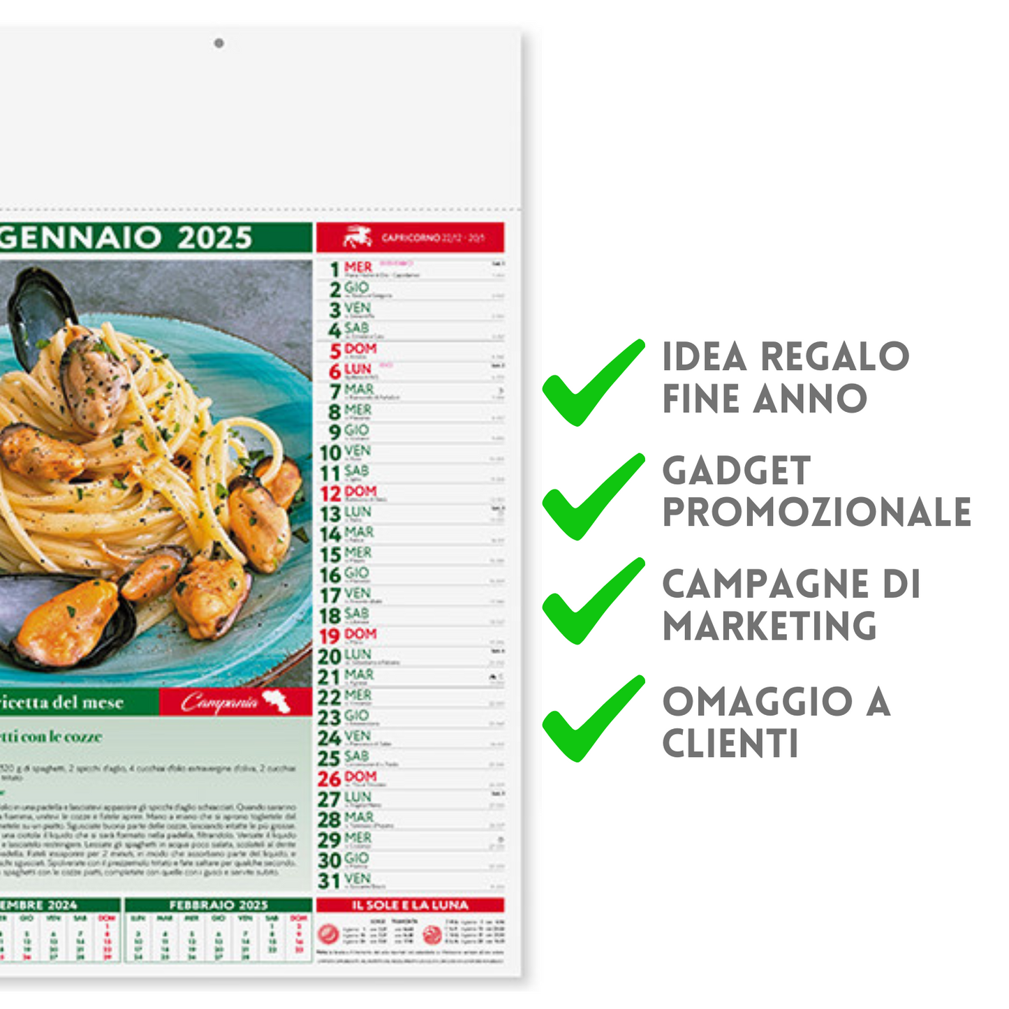 Calendari personalizzati 2025 illustrati PA132