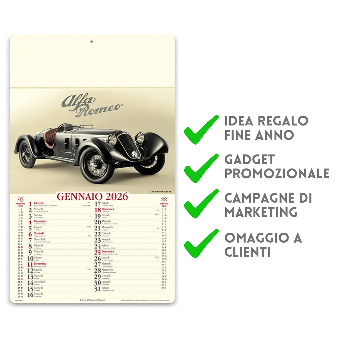 Calendario illustrato 2026 Mille Miglia | Cod. PA023