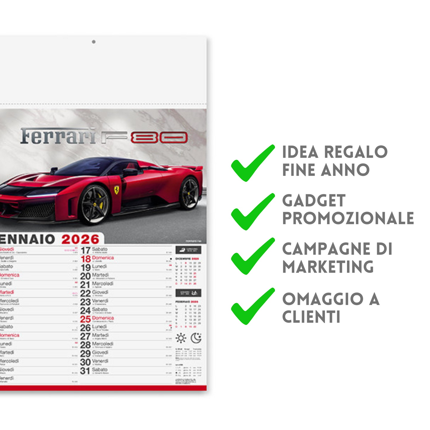 Calendario illustrato 2026 Auto Sportive | Cod. PA162
