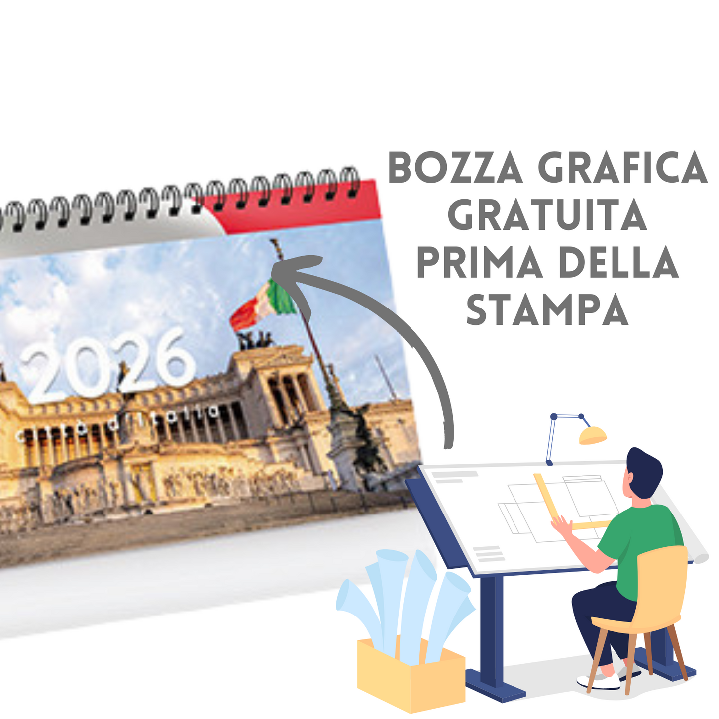 Calendario da banco 2026 città d'Italia | Cod. PA401