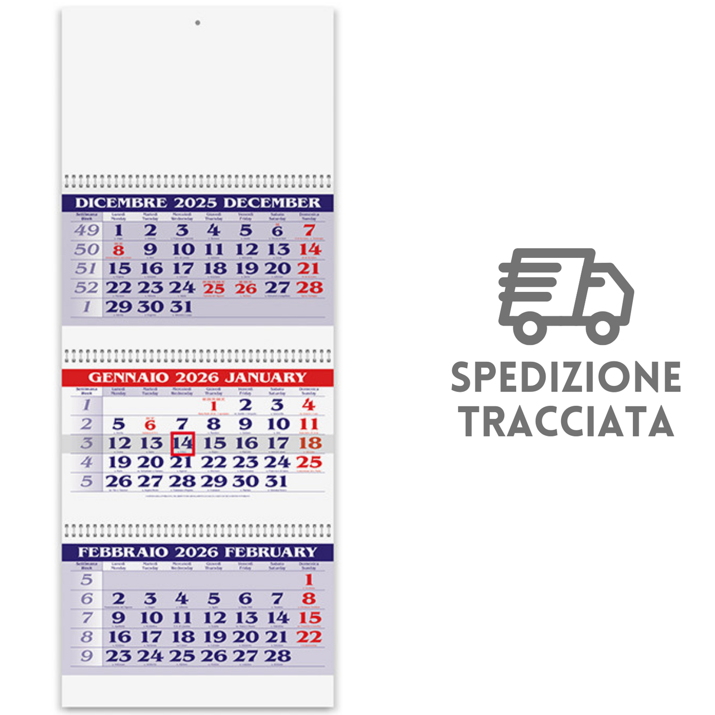 Calendario olandese 2026 personalizzato | Cod. PA510