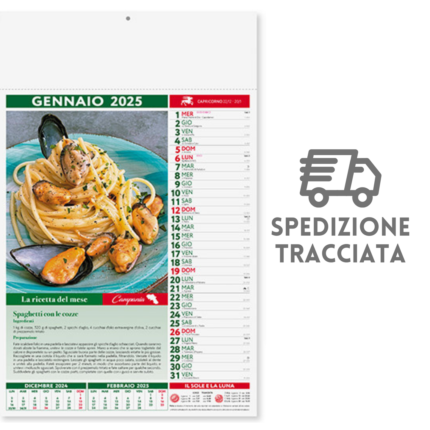 Calendari personalizzati 2025 illustrati PA132