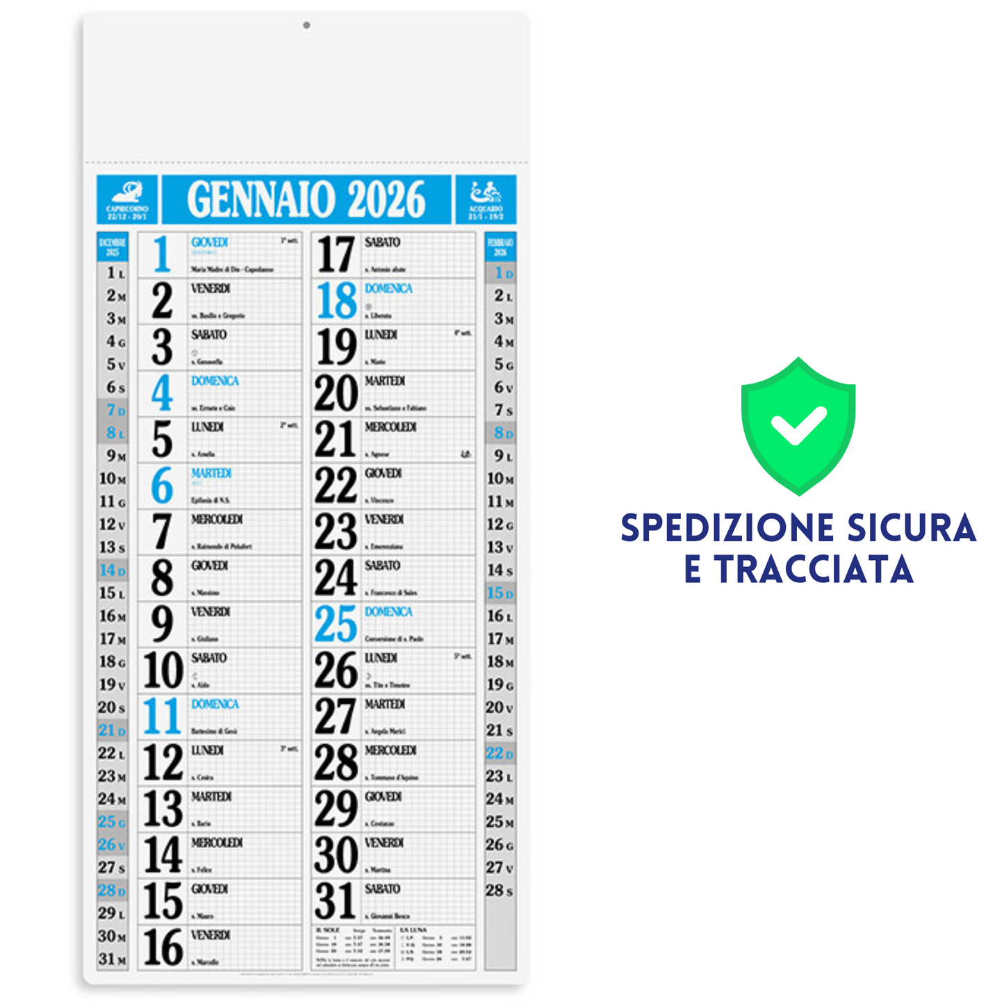 Calendario olandese GIGANTE 2026 personalizzato | Cod. PA523