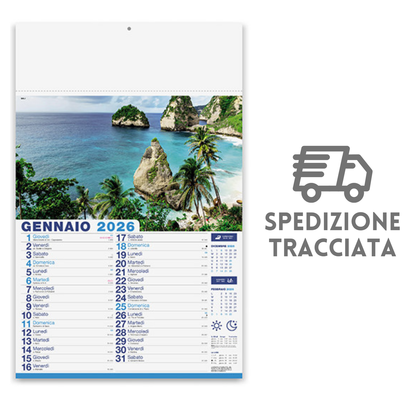 Calendario illustrato 2026 Mete da sogno | Cod. PA117