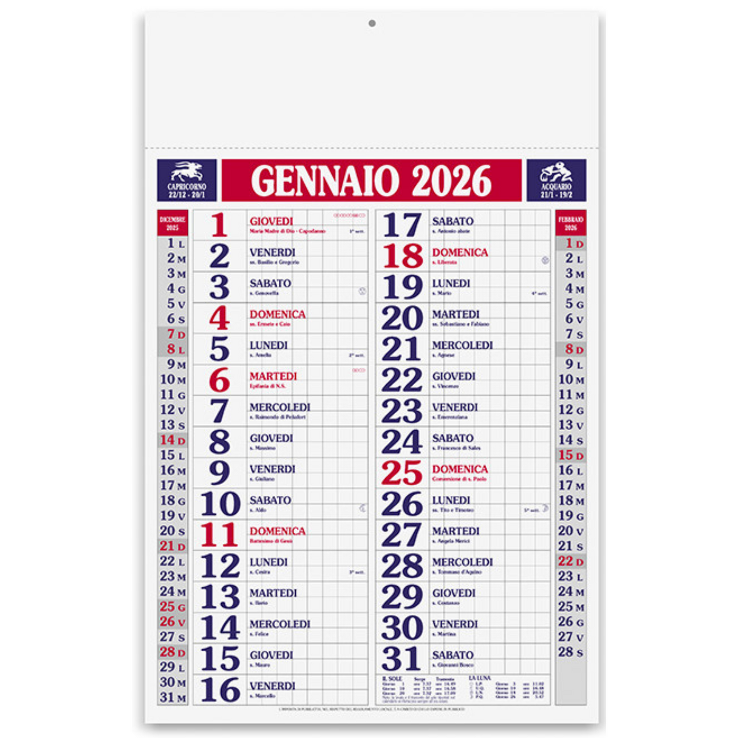 Calendario olandese 2026 personalizzato | Cod. PA610