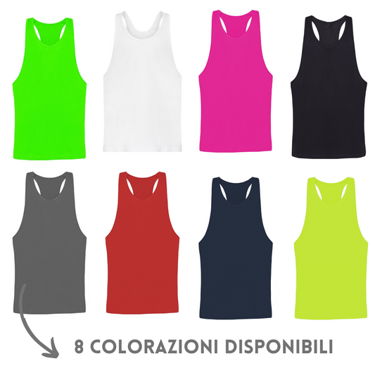 Canotte sportive Unisex personalizzate 140 gr. | Cod. BS001