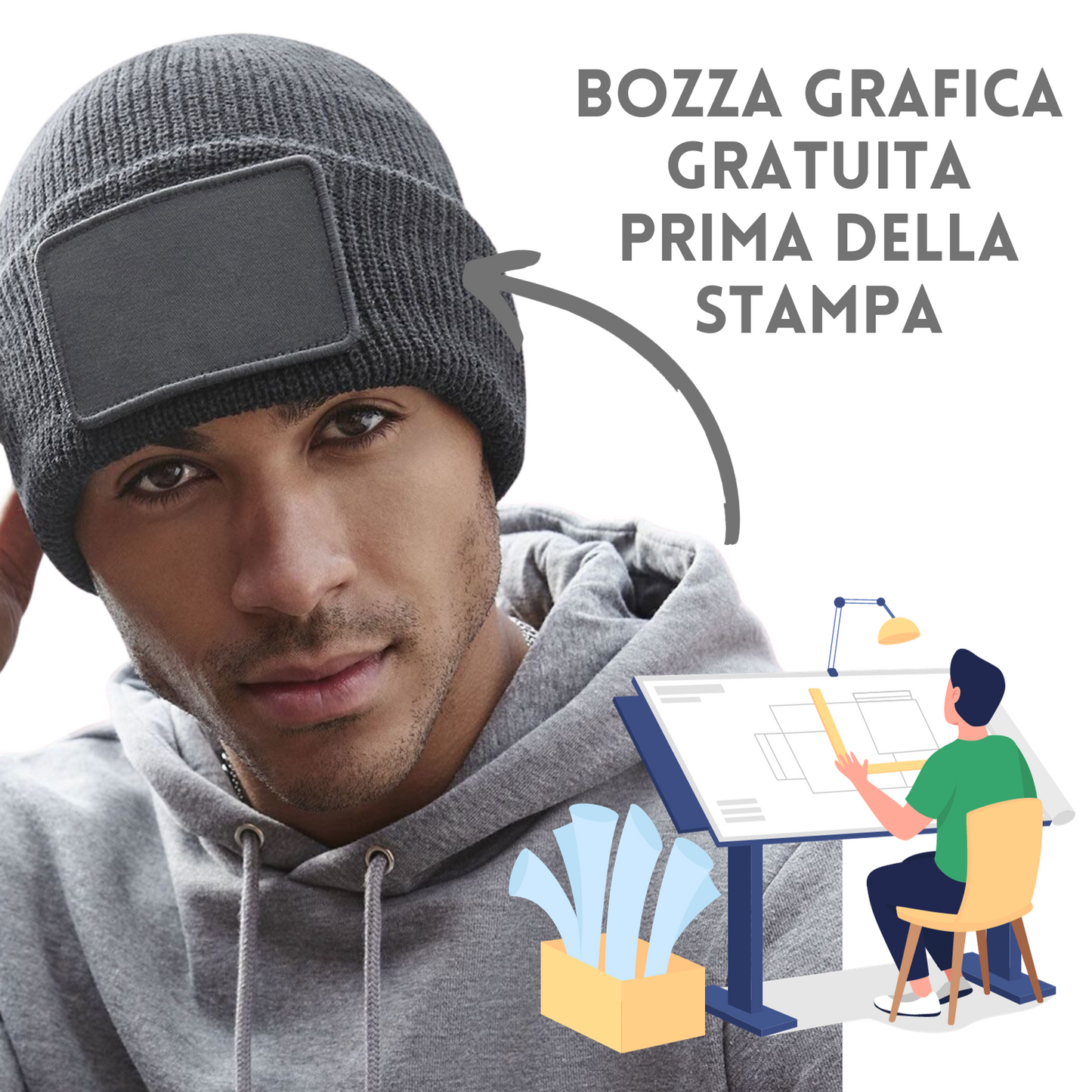 Cappelli invernali personalizzati B540