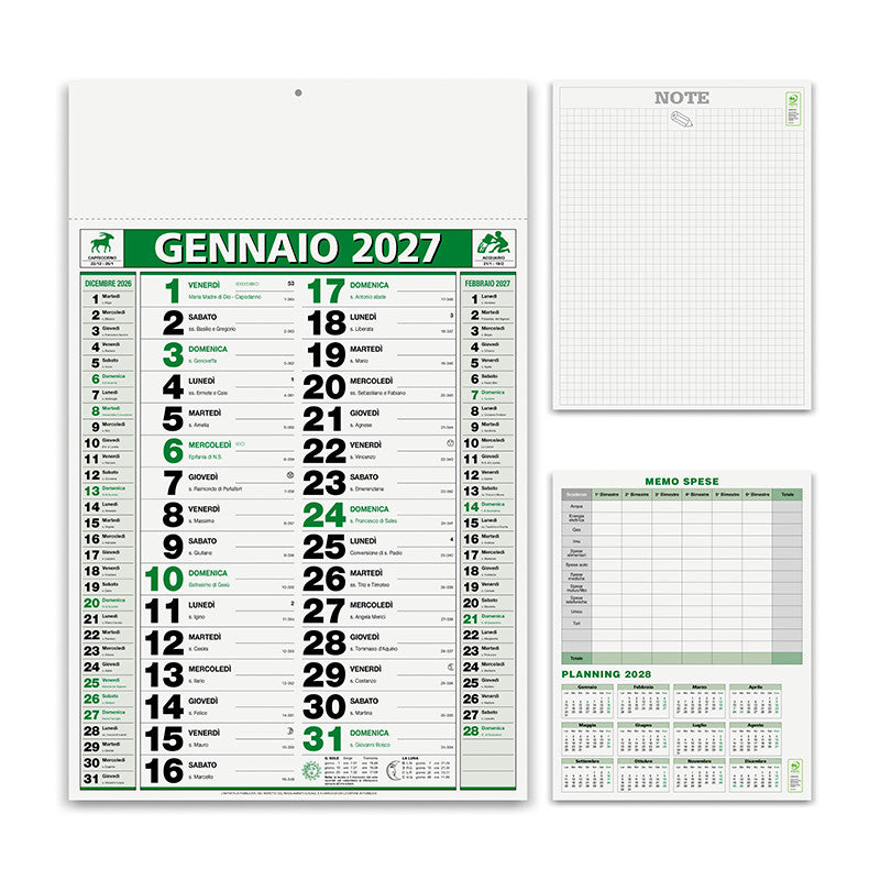 Calendario olandese personalizzato 2027 Elegant