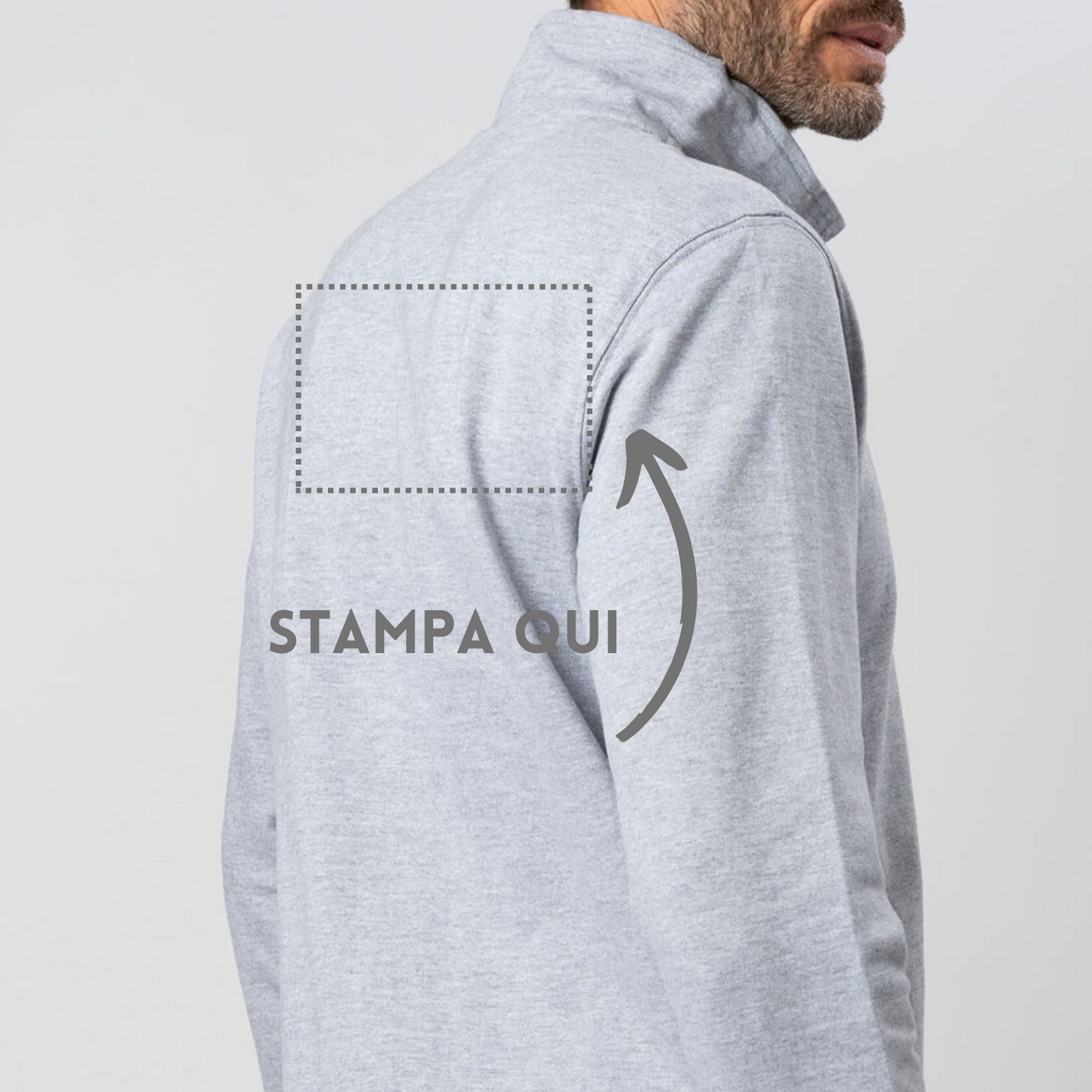 Felpa personalizzata con zip intera | Cod. BS300