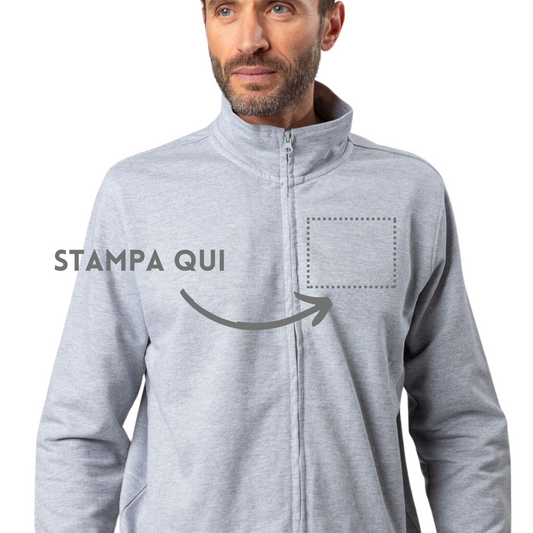 Felpa personalizzata con zip intera | Cod. BS300