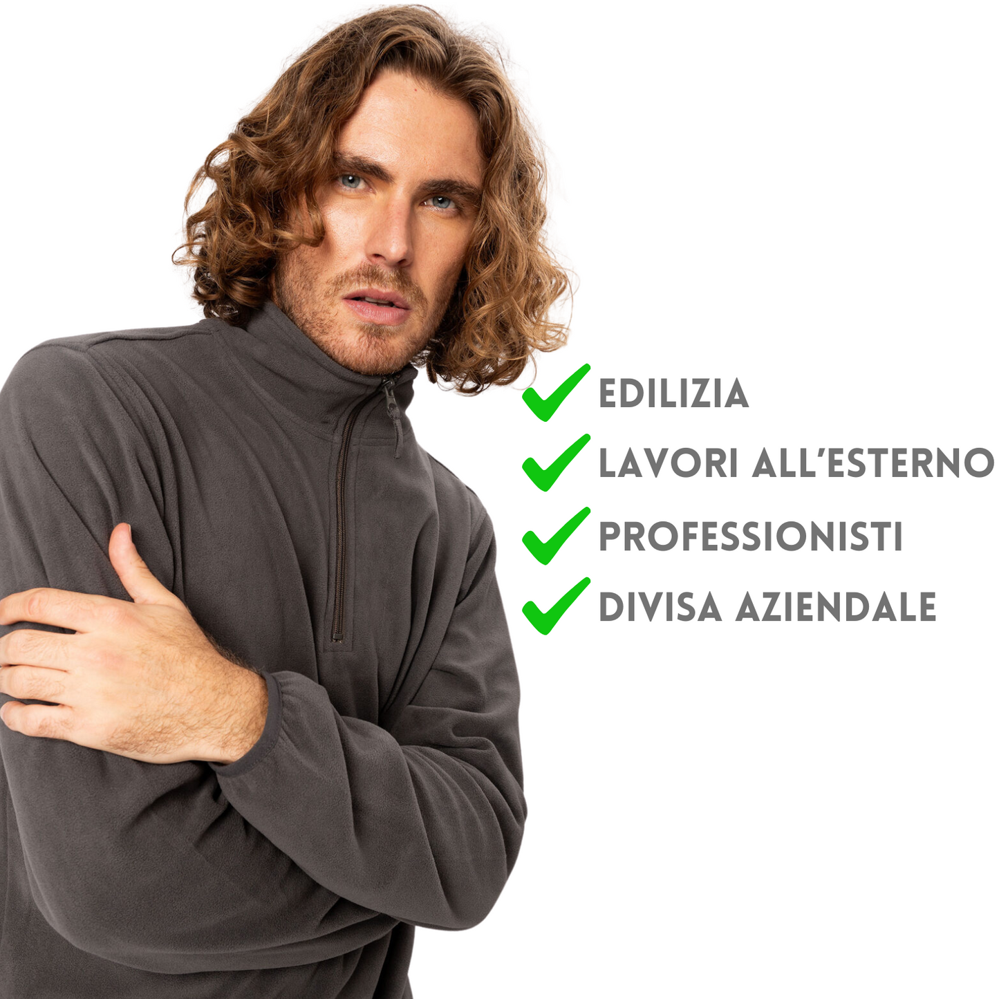 Felpa personalizzata in micropile | Cod. BS364