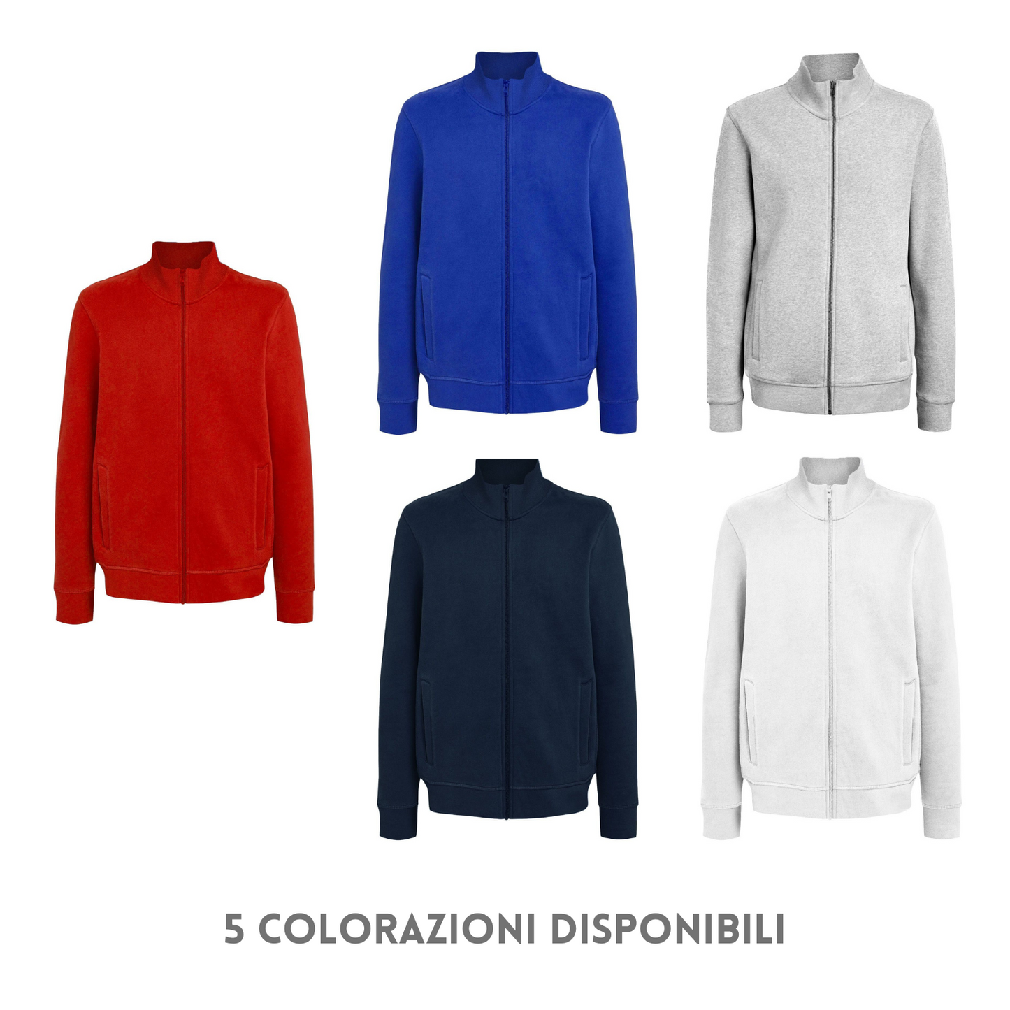 Felpa personalizzata con zip intera | Cod. BS300