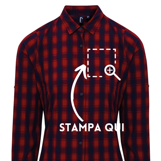 Camicia Food da donna personalizzata | Cod. PR350