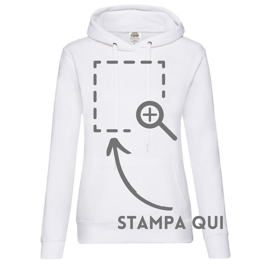 Felpa donna personalizzata con cappuccio FR620380