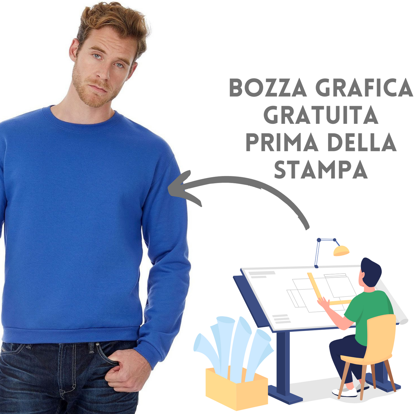 Felpa personalizzata BCWUI23