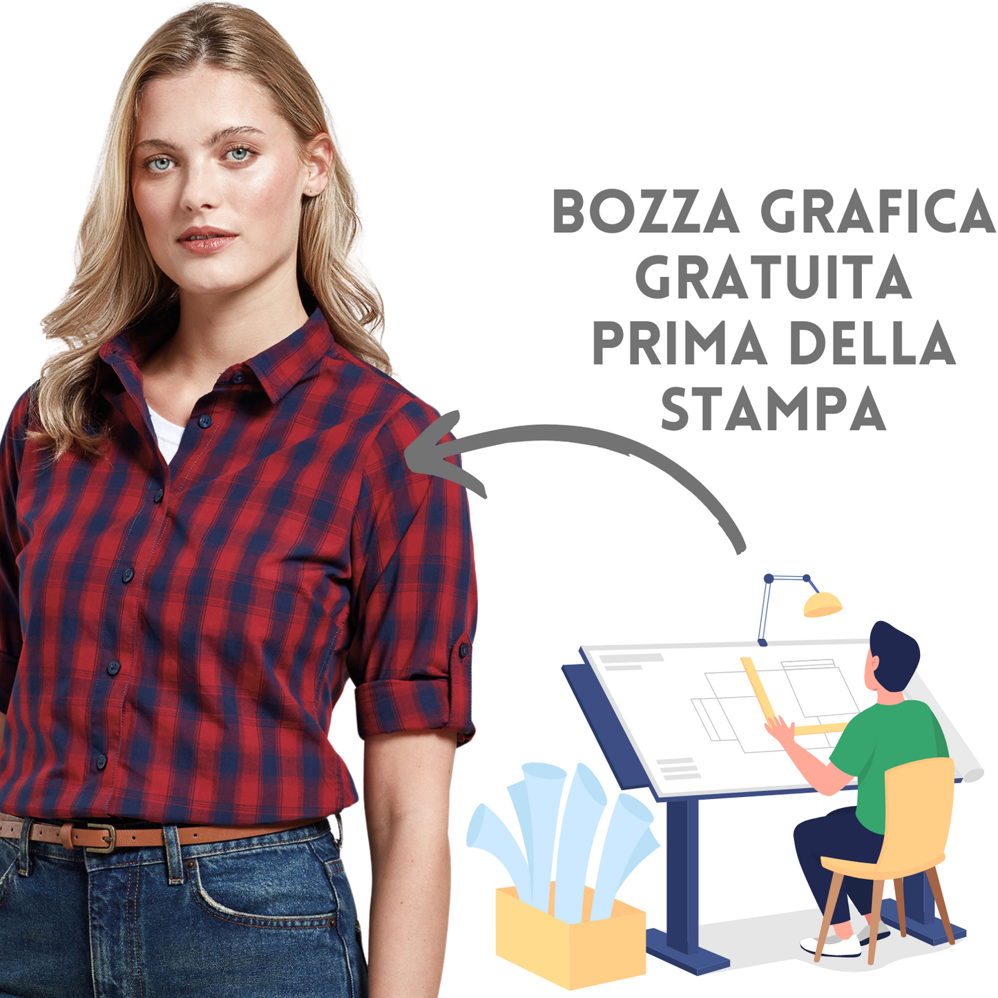 Camicia Food da donna personalizzata | Cod. PR350