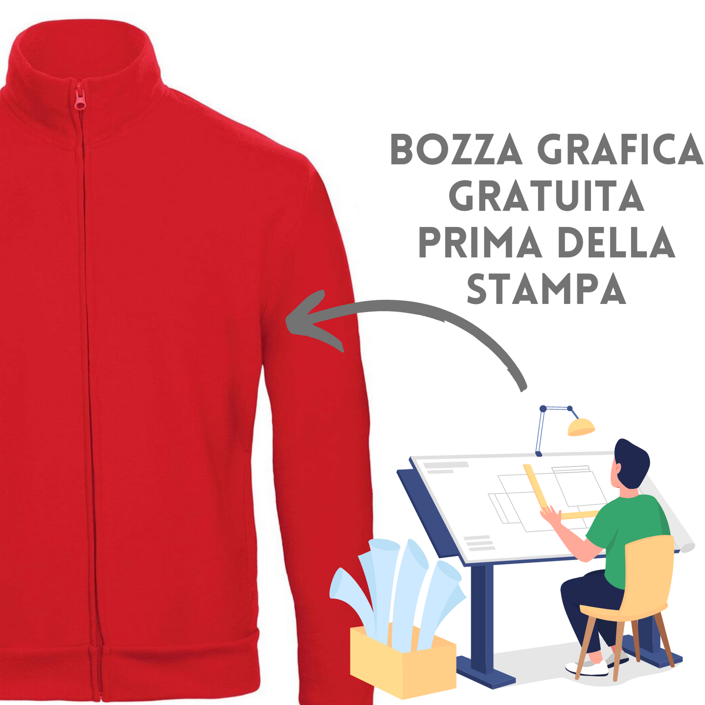 Felpa personalizzata BCWUI26