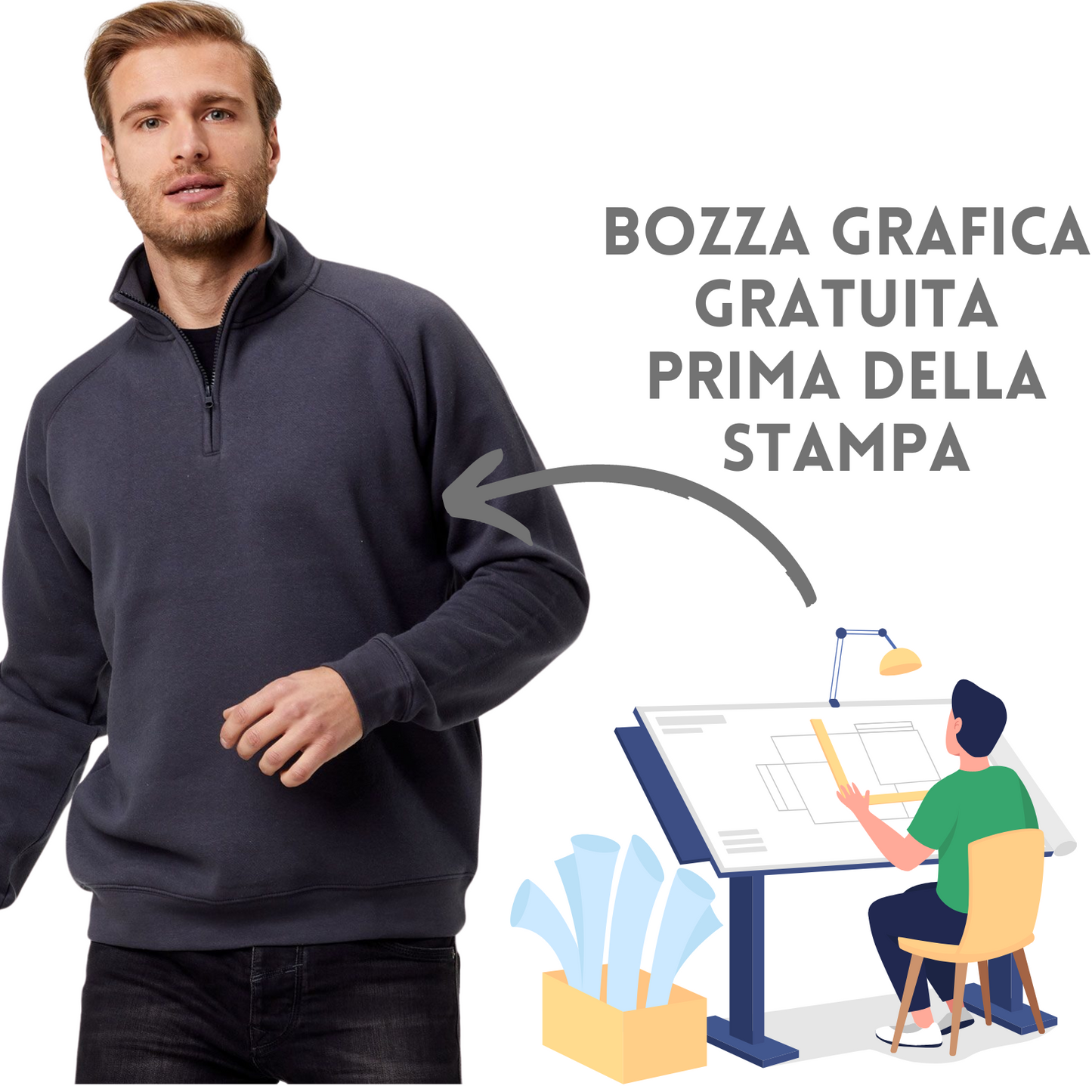 Felpa personalizzata unisex BS330