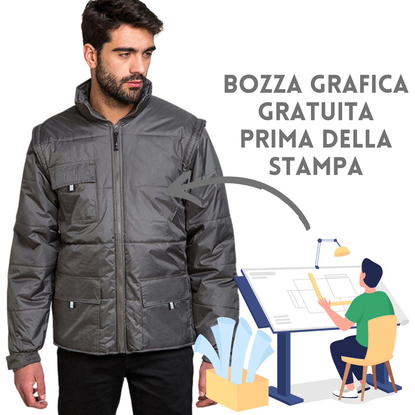 Giubbotto da lavoro personalizzato PM703