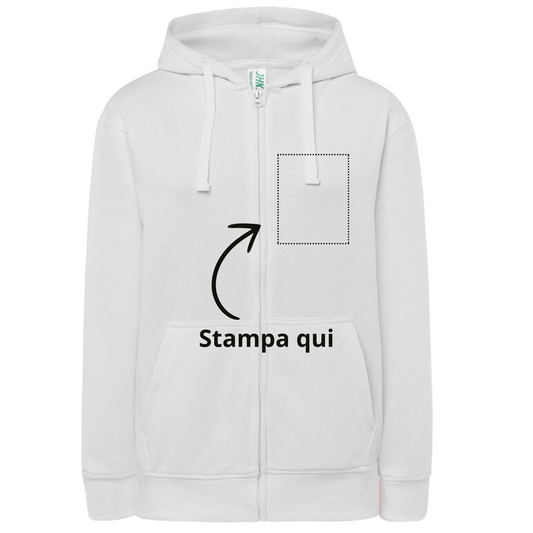 Felpa Donna personalizzata con cappuccio | Cod. SWULHOOD240