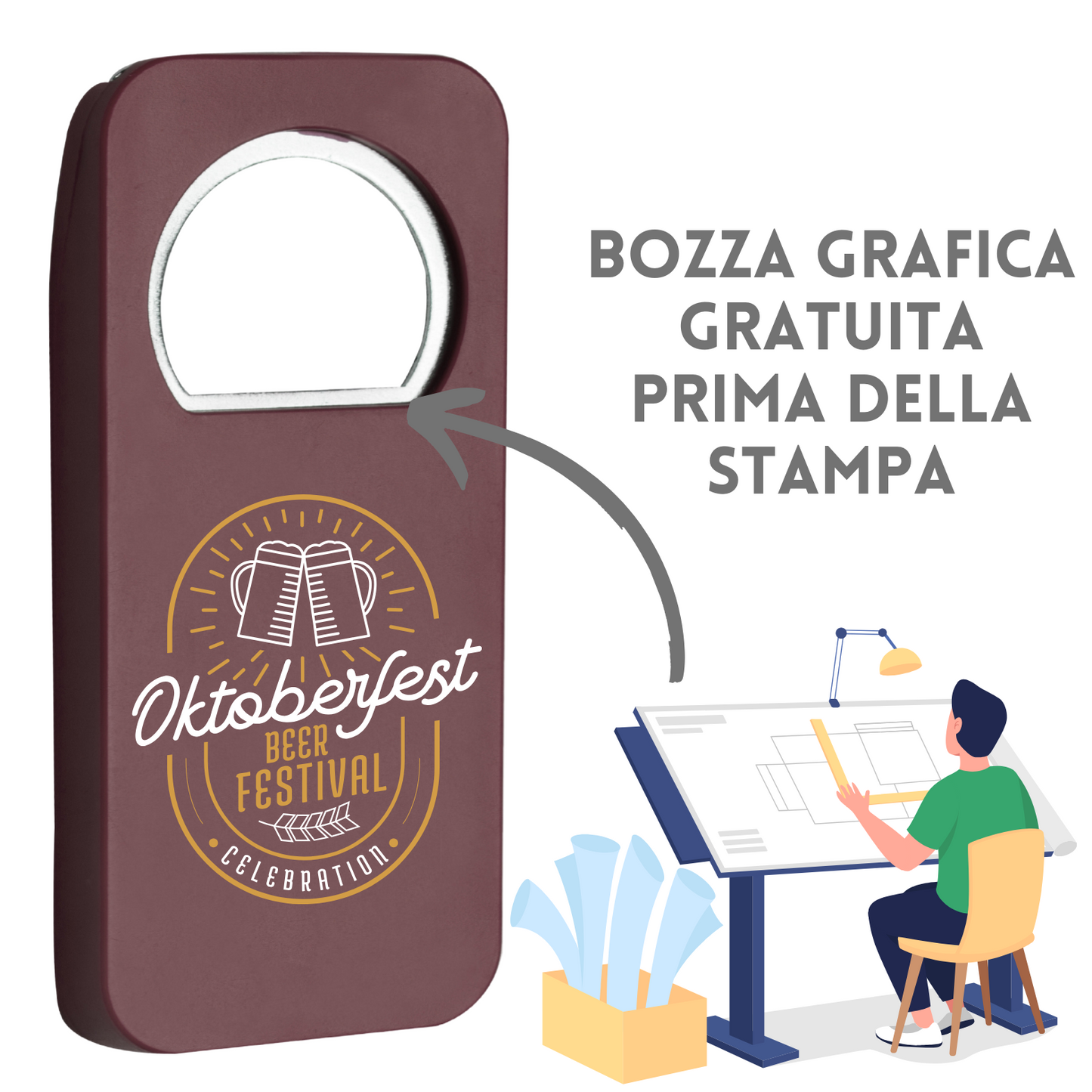 Apribottiglia personalizzato PC815