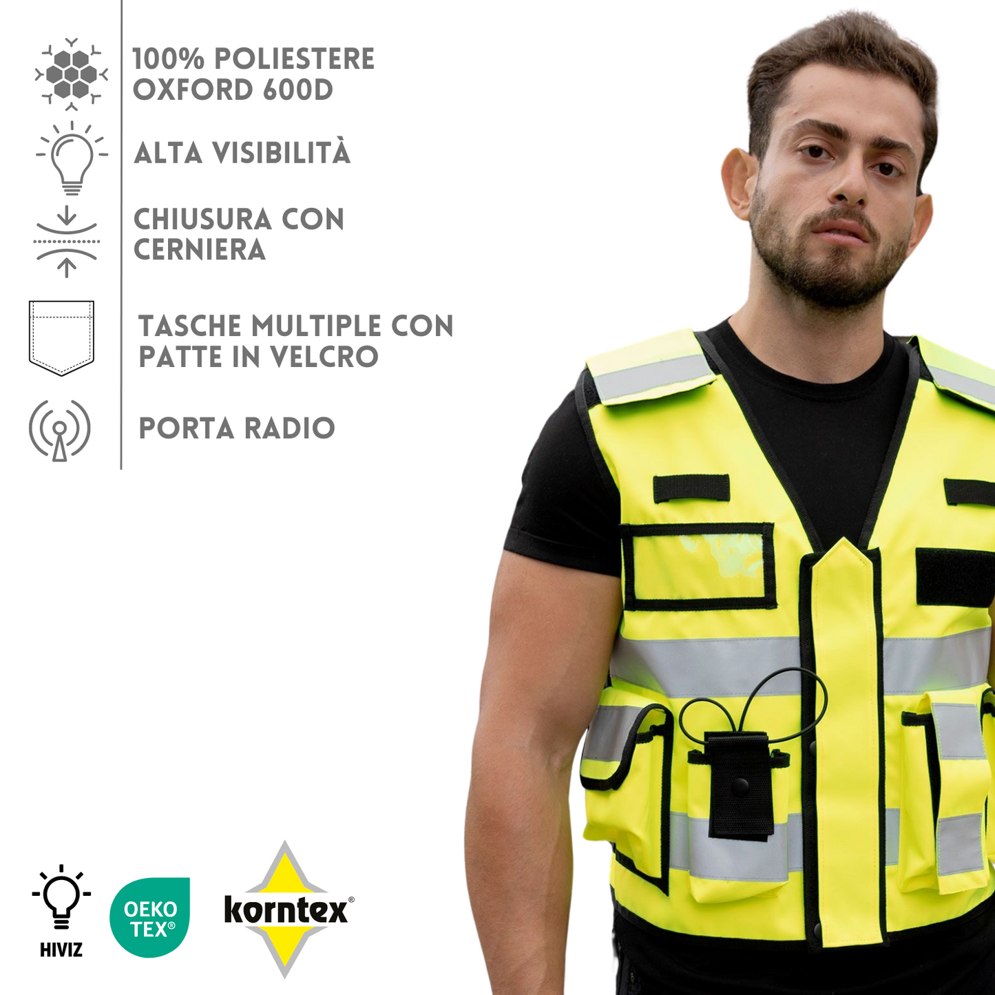gilet ad alta visibilità tactical personalizzati KXTAC