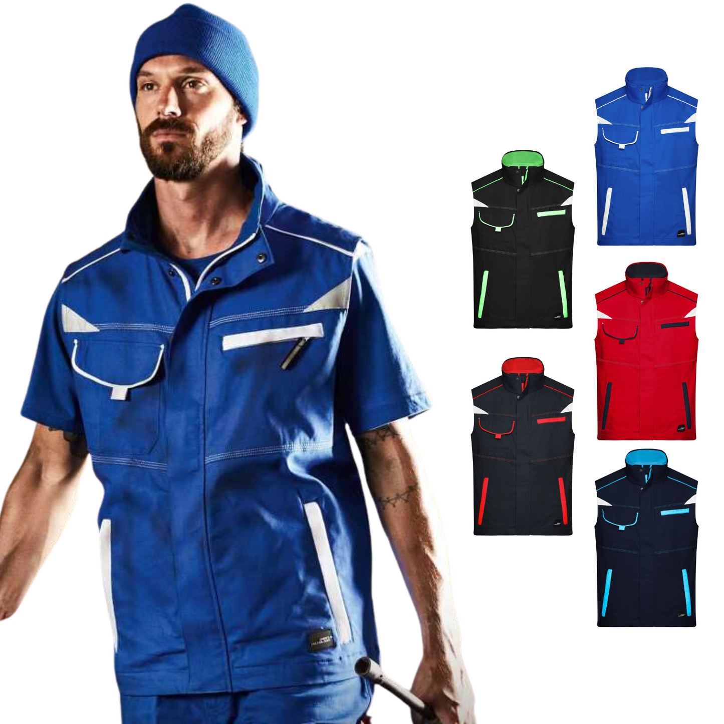 gilet da lavoro ad alta visibilità personalizzati JN850
