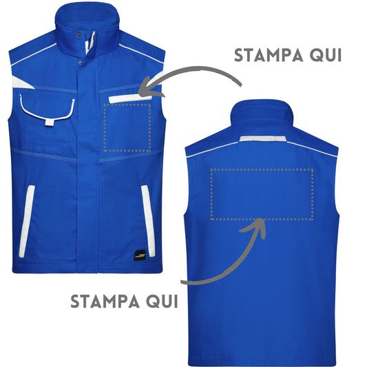 gilet da lavoro ad alta visibilità personalizzati JN850