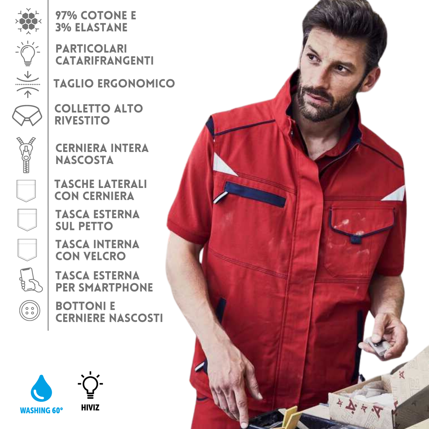 gilet da lavoro ad alta visibilità personalizzati JN850