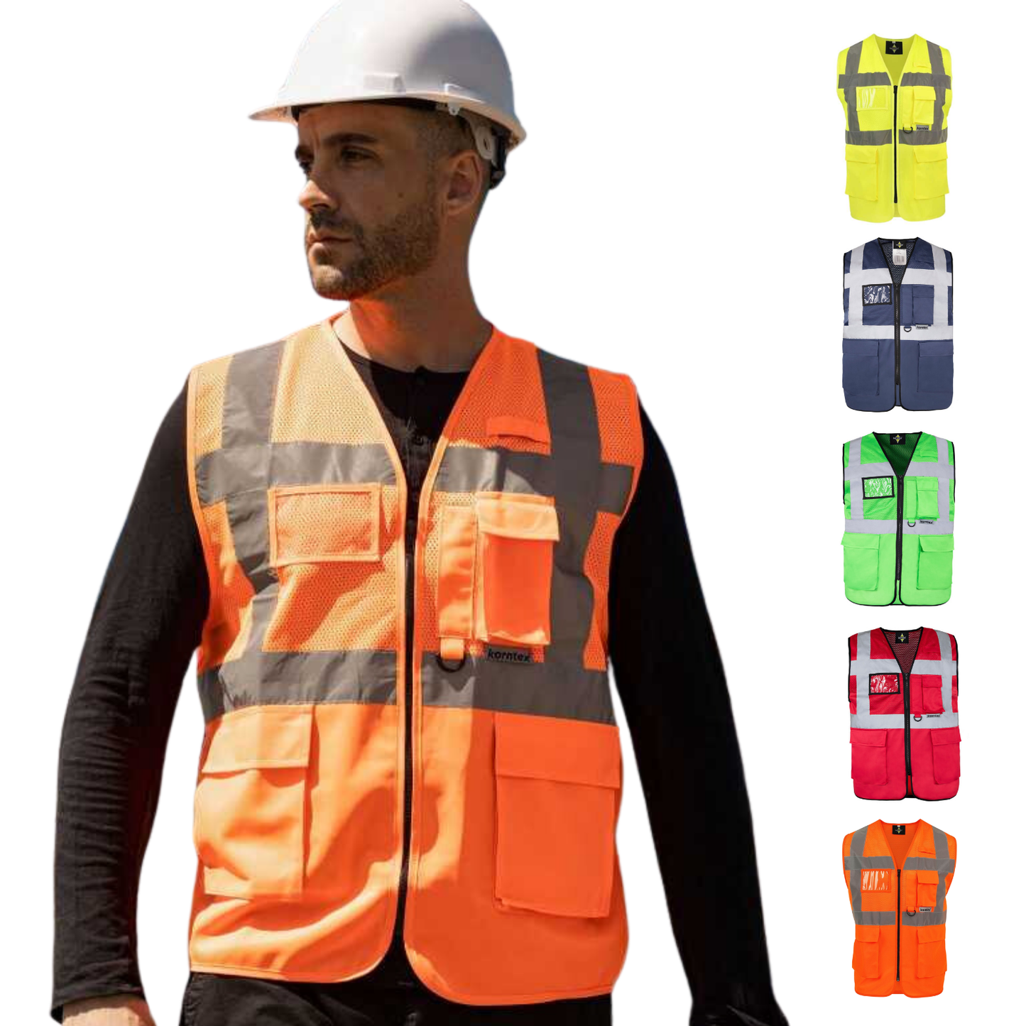 gilet da lavoro ad alta visibilità personalizzati KXEXQ