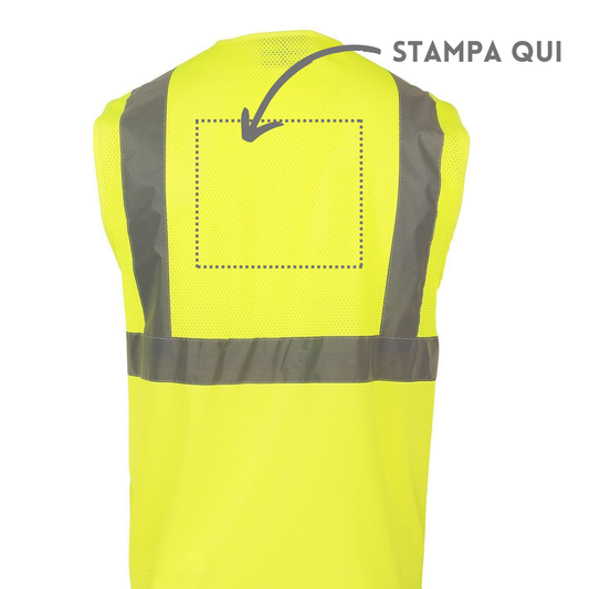 gilet da lavoro ad alta visibilità personalizzati KXEXQ