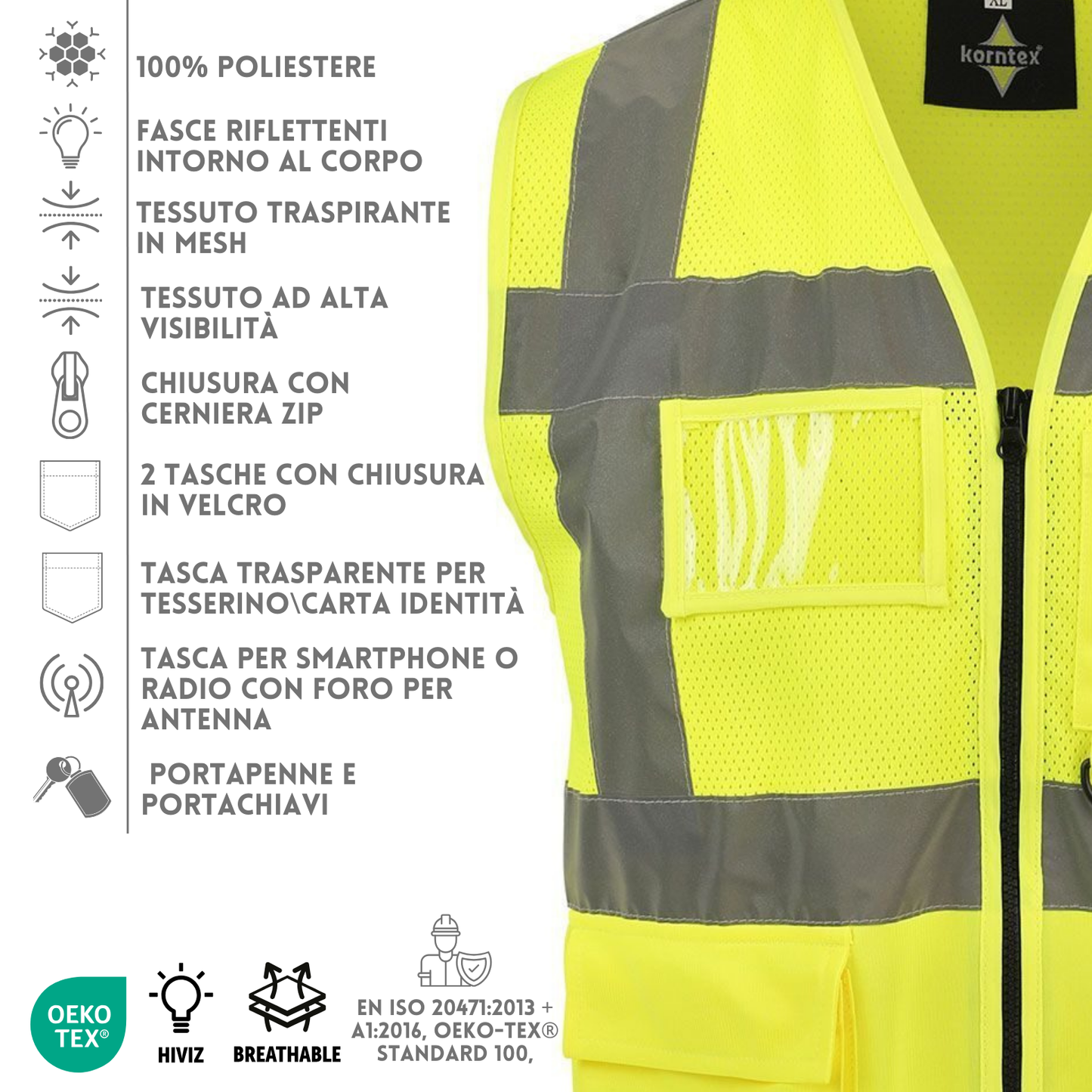gilet da lavoro ad alta visibilità personalizzati KXEXQ