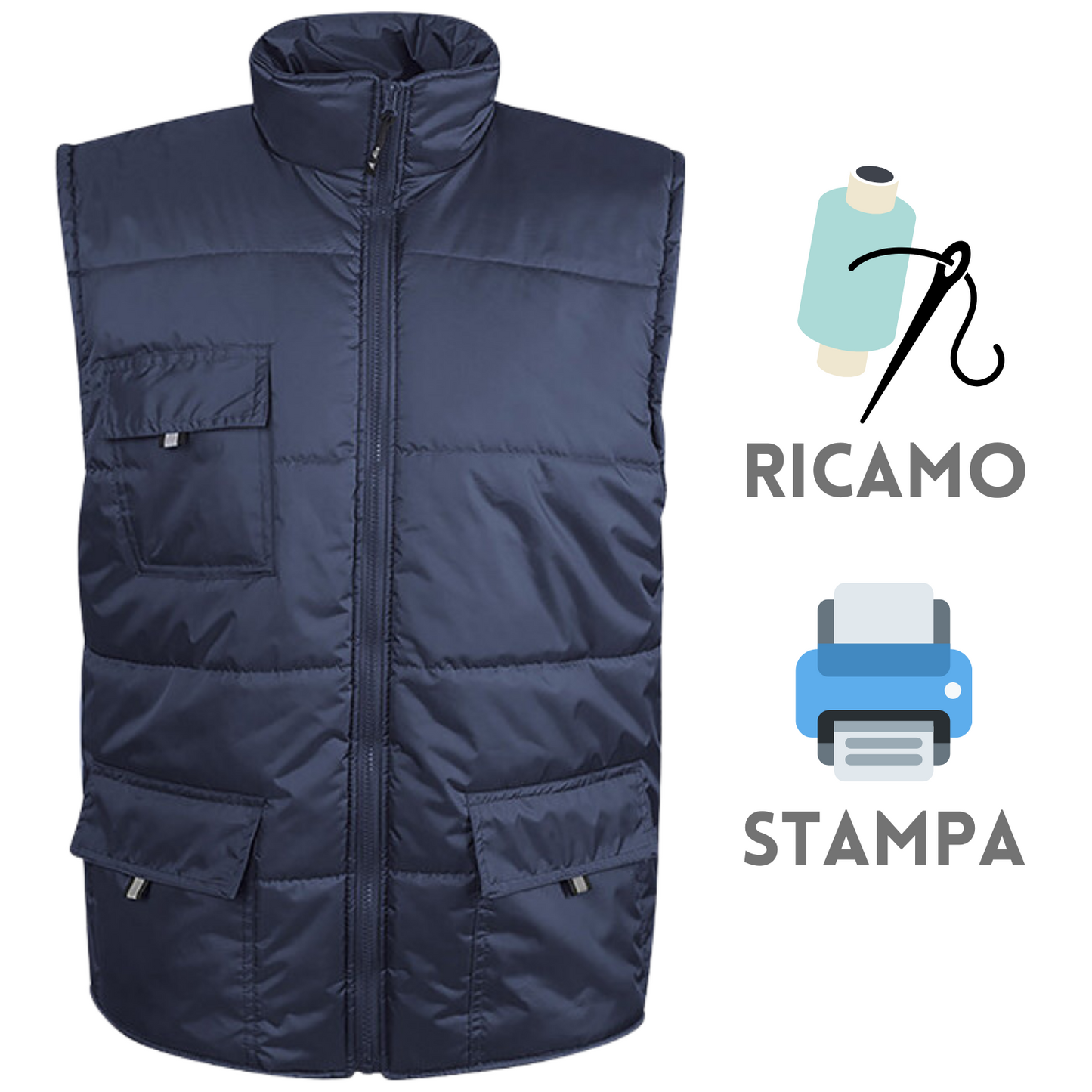 Gilet da lavoro personalizzato PM714
