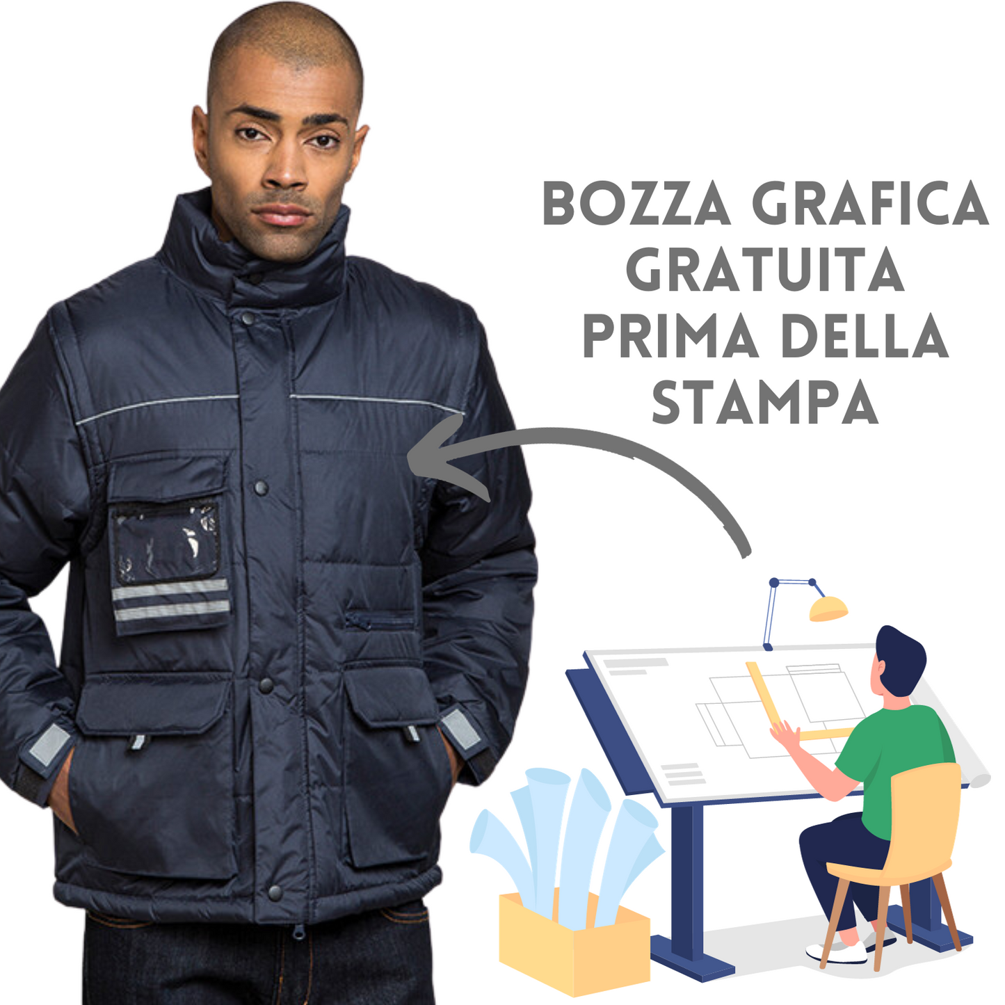 Giubbotto da lavoro personalizzato PM704