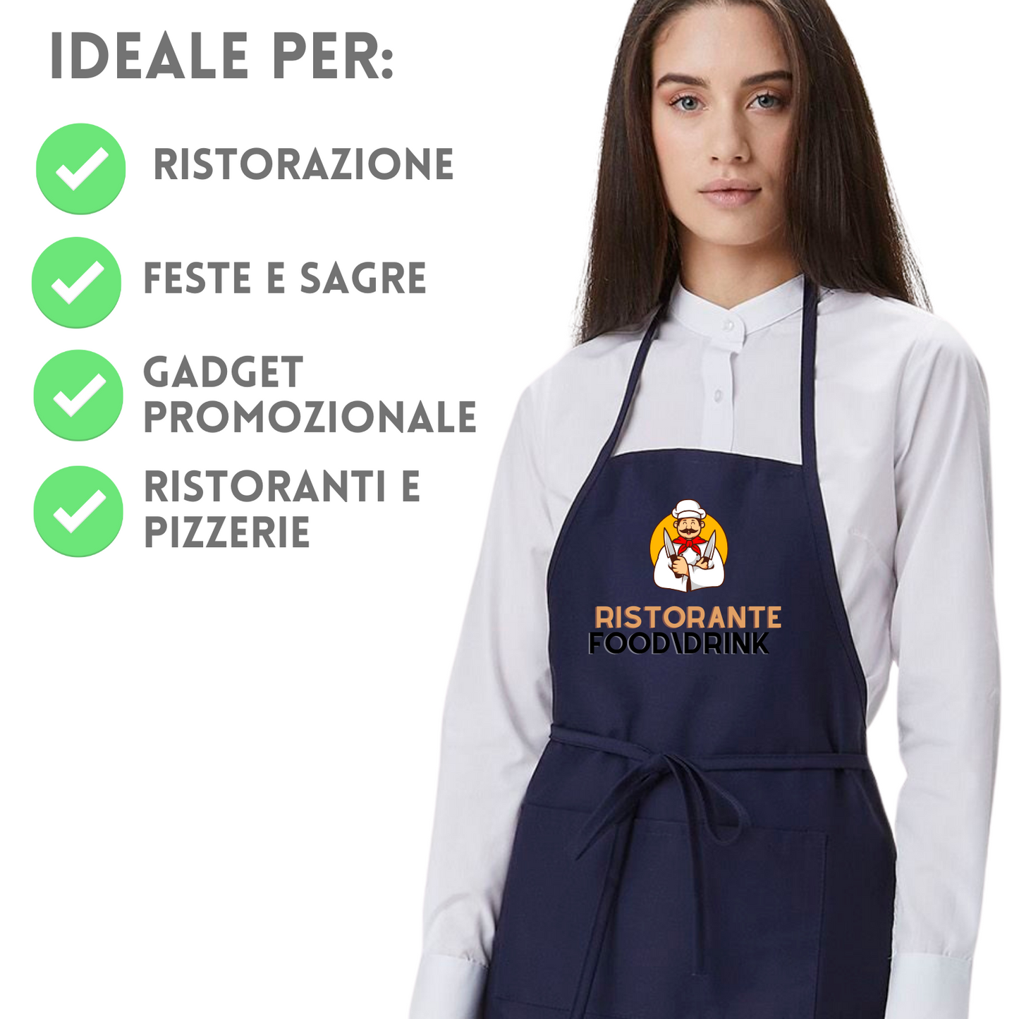Grembiuli da cucina personalizzati MI002