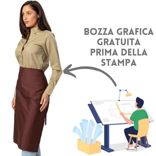 Grembiuli stile bar personalizzati da cucina | Cod. MI011