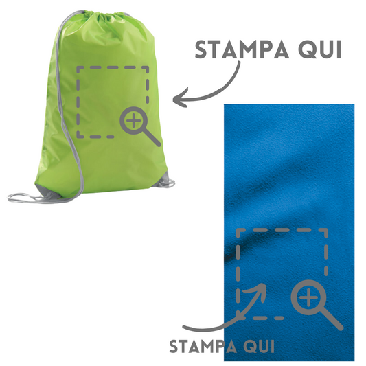 Kit risparmio sacca + asciugamano | Cod. Atena