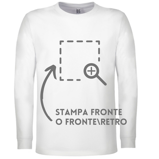 Magliette personalizzate a manica lunga bambino Cod. BSK100