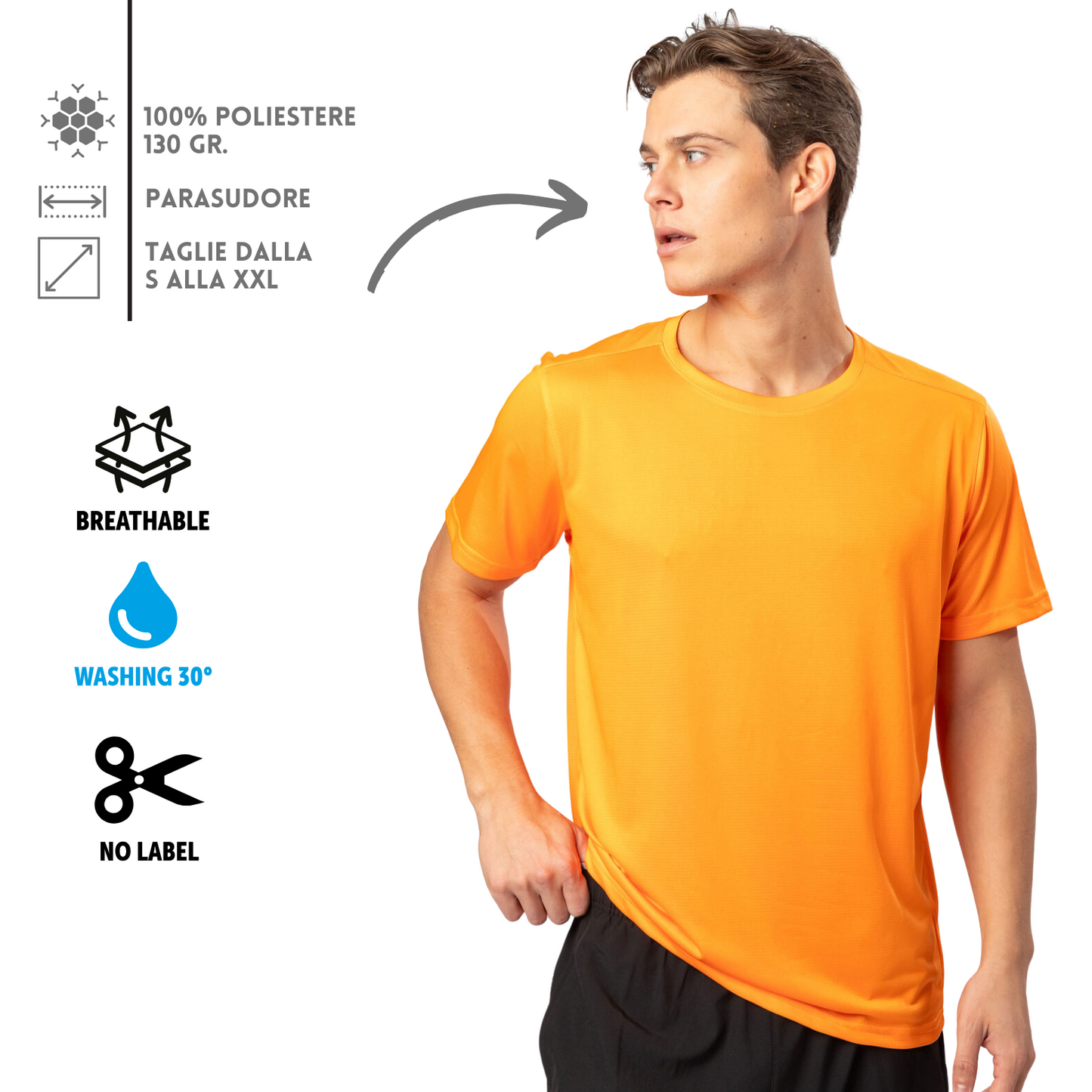 T-shirt sportive traspiranti personalizzate | Cod. SP111