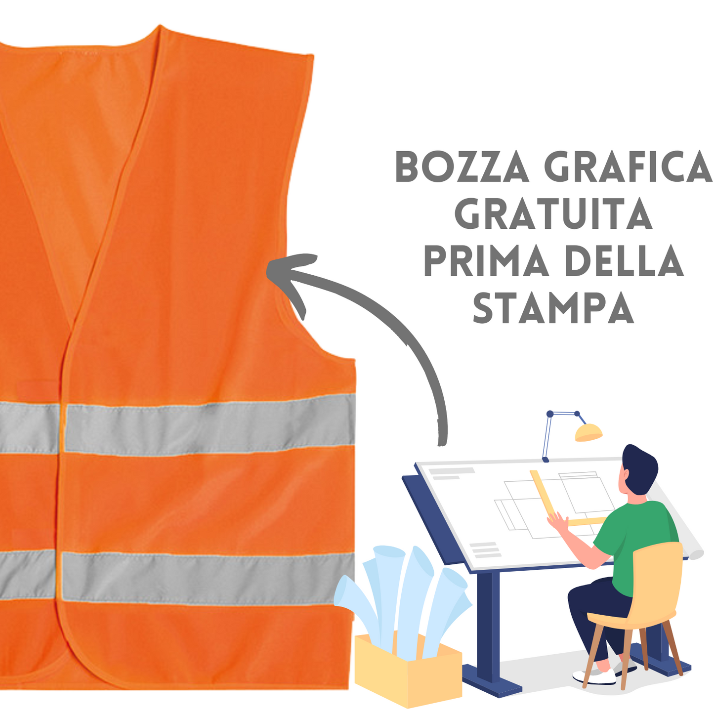 Gilet rifrangente personalizzato PM824
