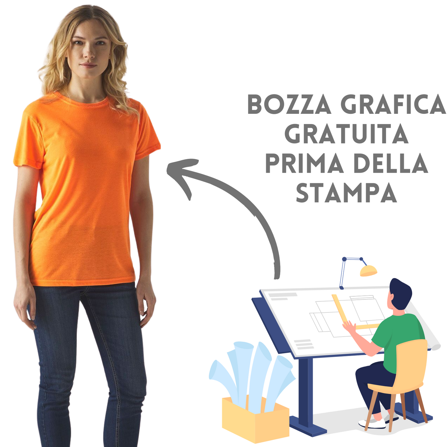 Magliette sportive da donna personalizzate | Cod. BSW030
