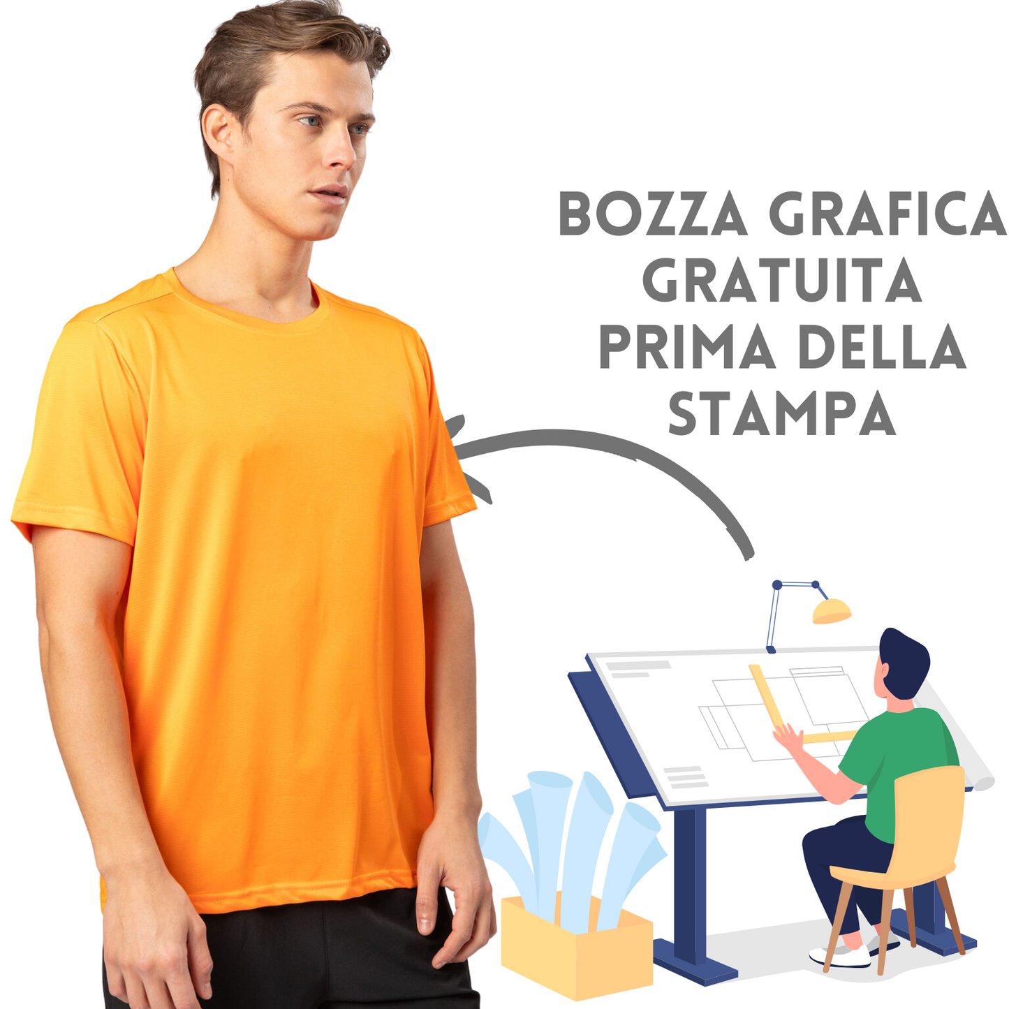 T-shirt sportive traspiranti personalizzate | Cod. SP111