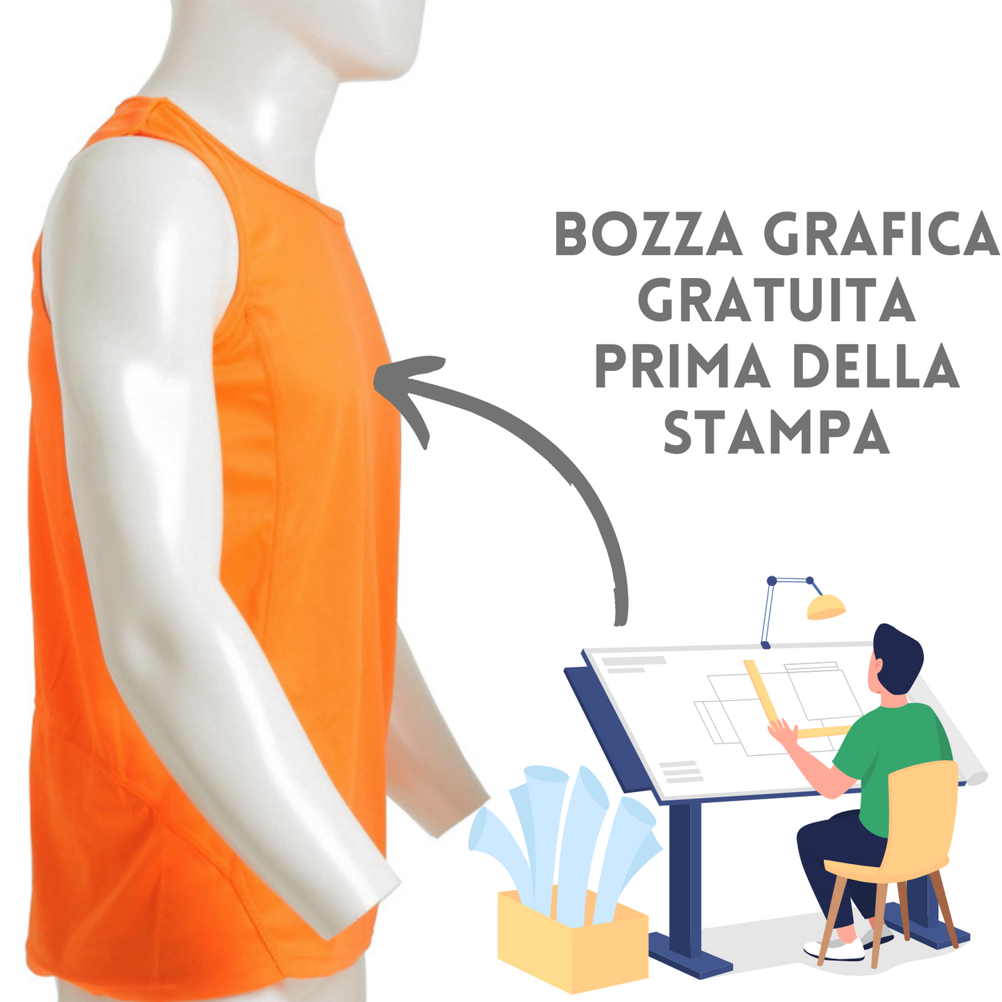 canotte personalizzate sportive pm220