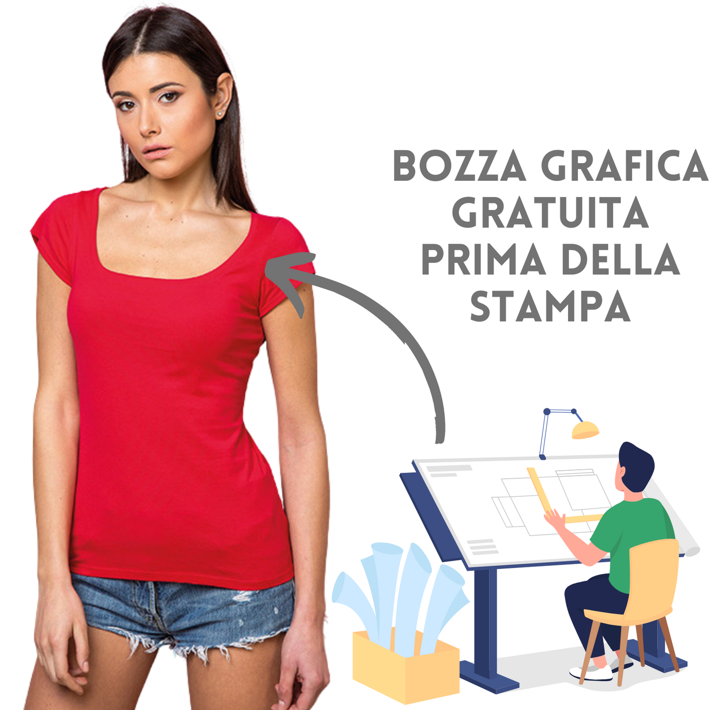 Magliette da donna personalizzate PM301