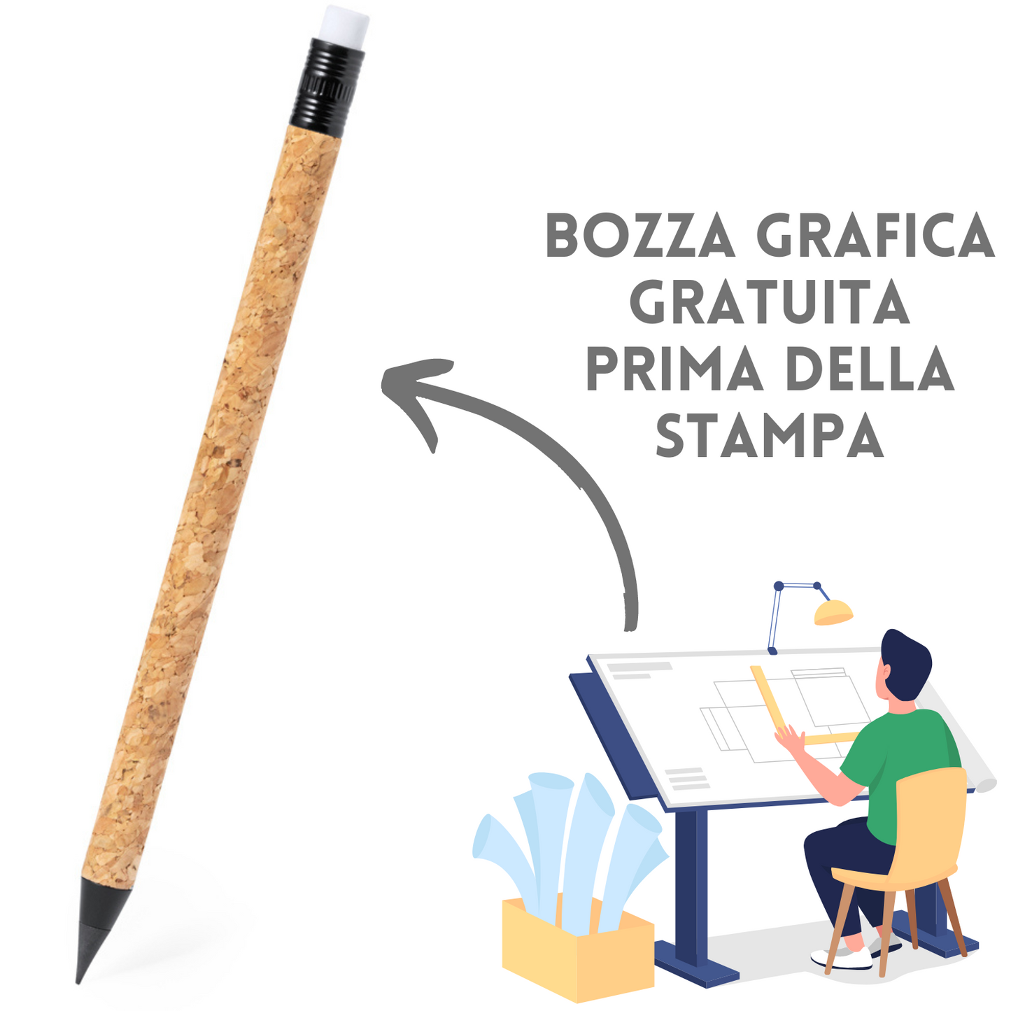 Matita personalizzata ecologica infinita | Cod. 21078