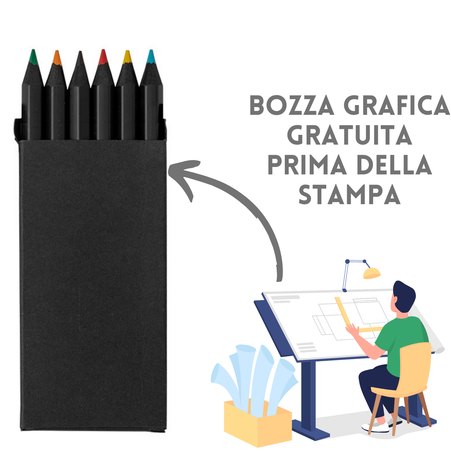 Pastelli con Astuccio promozionali 21090