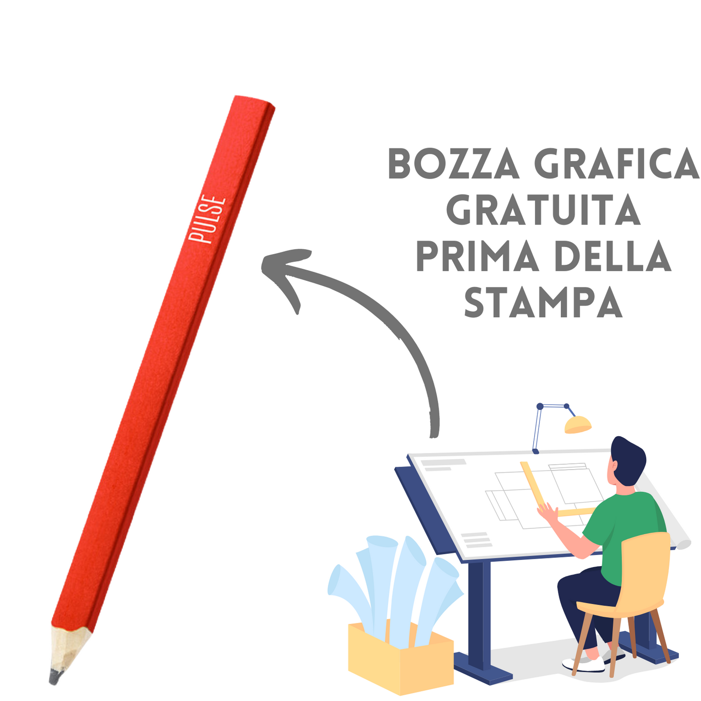 Matite Personalizzate carpentiere PN450