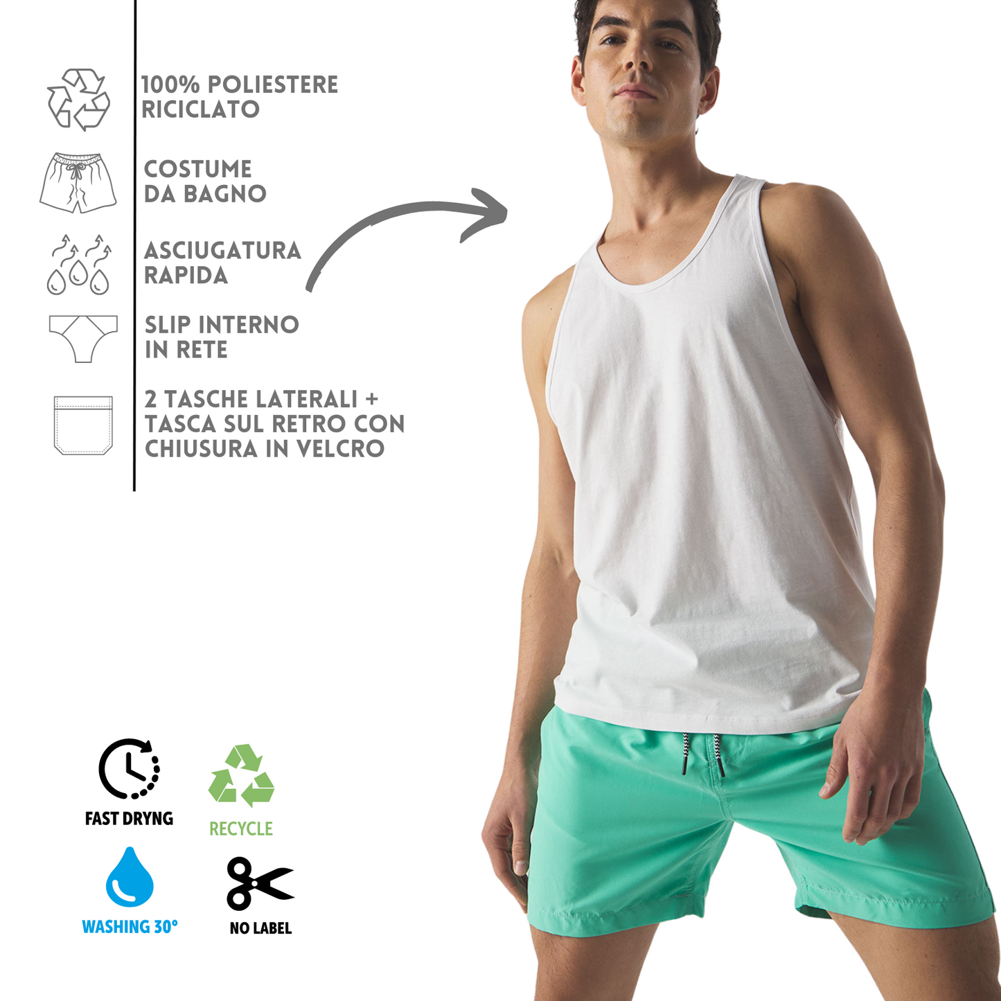 Costume da bagno uomo personalizzati Cod. BS450