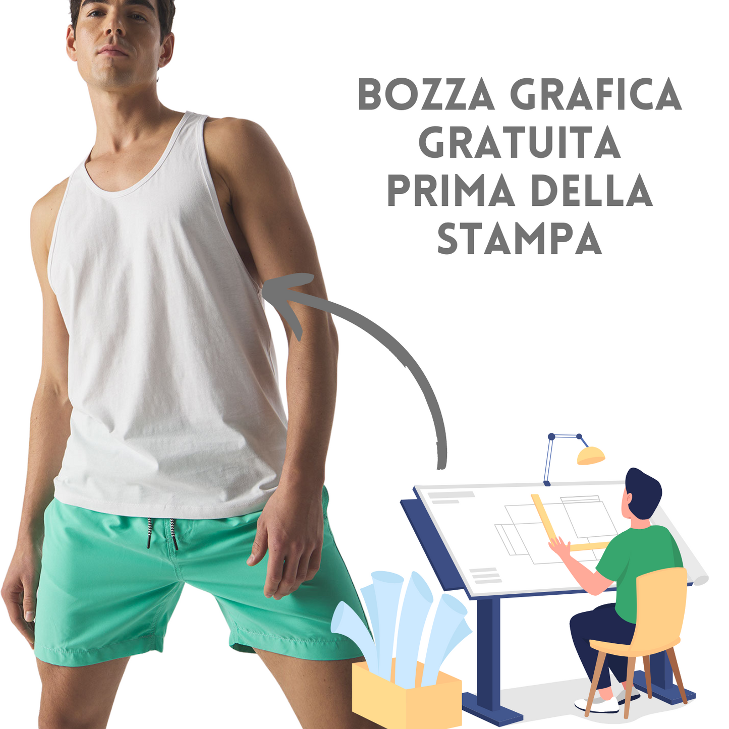 Costume da bagno uomo personalizzati Cod. BS450