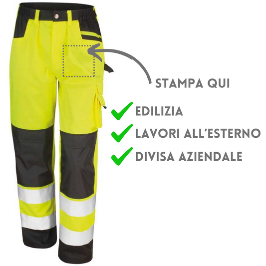 pantaloni da lavoro ad alta visibilità RER327X